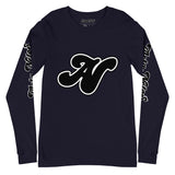 Alota Note$ Black Lettermark Unisex Long Sleeve Tee