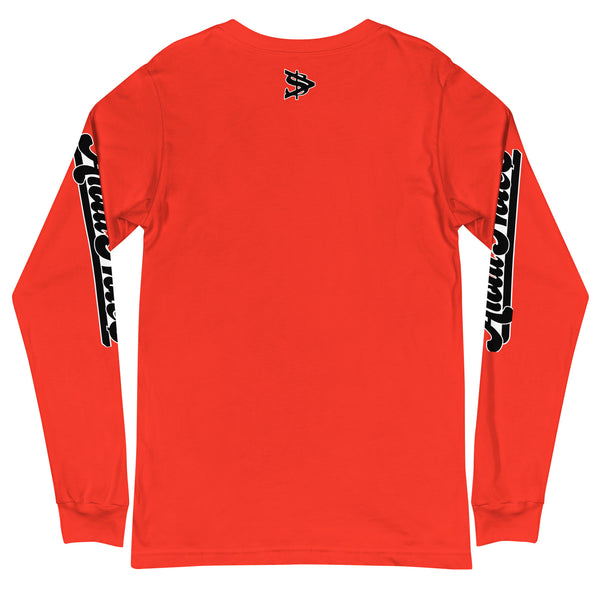 Alota Note$ Black Lettermark Unisex Long Sleeve Tee