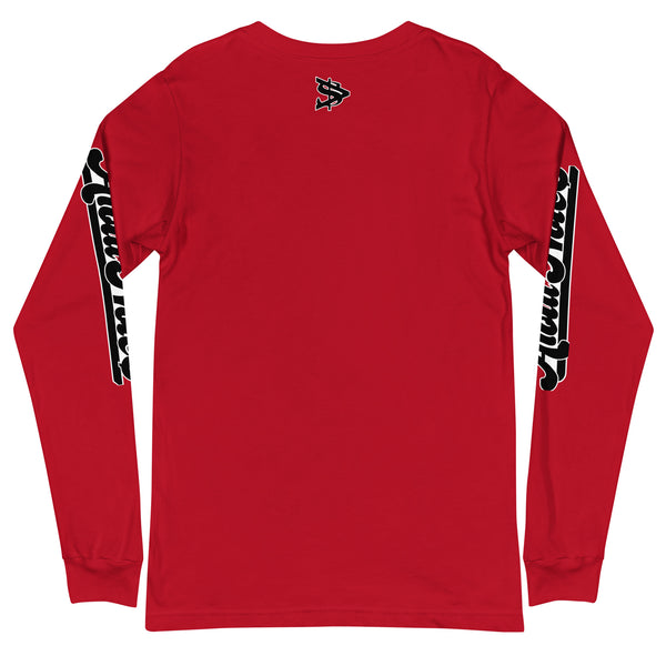 Alota Note$ Black Lettermark Unisex Long Sleeve Tee