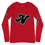 Alota Note$ Black Lettermark Unisex Long Sleeve Tee