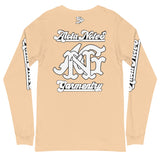 Alota Note$ Lettermark Left Chest Unisex Long Sleeve Tee - Bella + Canvas 3501