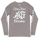 Alota Note$ Lettermark Left Chest Unisex Long Sleeve Tee - Bella + Canvas 3501