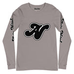 Alota Note$ Black Lettermark Unisex Long Sleeve Tee