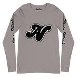 Alota Note$ Black Lettermark Unisex Long Sleeve Tee