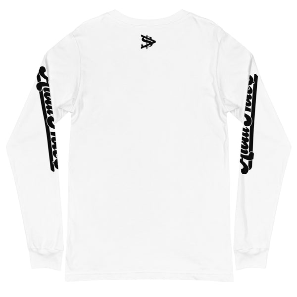 Alota Note$ Black Lettermark Unisex Long Sleeve Tee