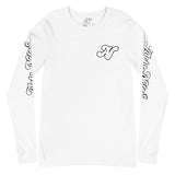 Alota Note$ Lettermark Left Chest Unisex Long Sleeve Tee - Bella + Canvas 3501