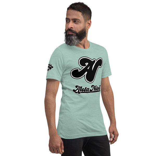 Alota Note$ Lettermark + Wordmark Short-Sleeve Unisex T-Shirt Bella + Canvas 3001