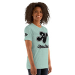 Alota Note$ Lettermark + Wordmark Short-Sleeve Unisex T-Shirt Bella + Canvas 3001