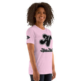 Alota Note$ Lettermark + Wordmark Short-Sleeve Unisex T-Shirt Bella + Canvas 3001