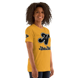 Alota Note$ Lettermark + Wordmark Short-Sleeve Unisex T-Shirt Bella + Canvas 3001