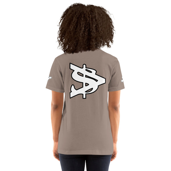 Alota Note$ Monogram Short-Sleeve Unisex T-Shirt Bella + Canvas 3001