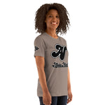 Alota Note$ Lettermark + Wordmark Short-Sleeve Unisex T-Shirt Bella + Canvas 3001