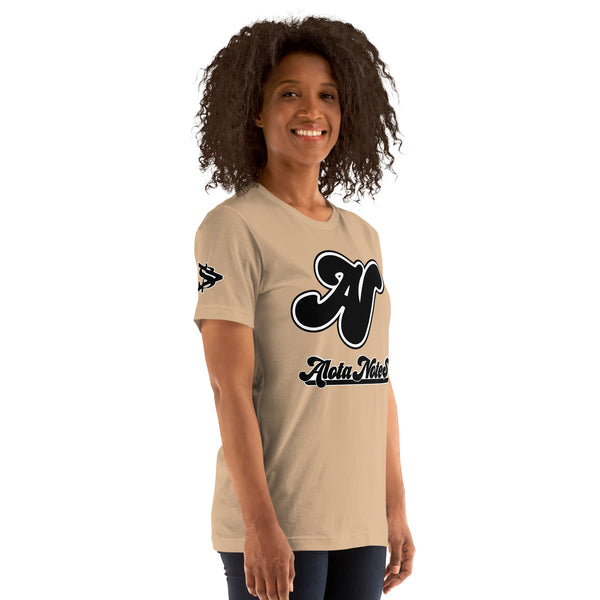 Alota Note$ Lettermark + Wordmark Short-Sleeve Unisex T-Shirt Bella + Canvas 3001