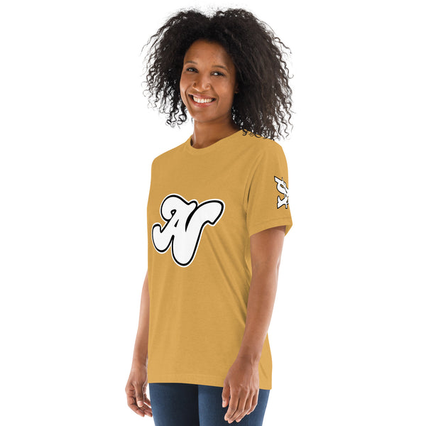 Alota Note$ Lettermark Unisex Tri-Blend T-Shirt Bella + Canvas 3413