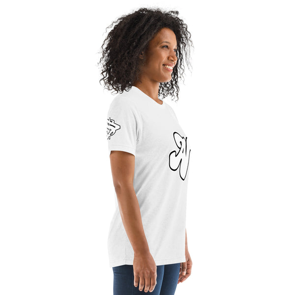 Alota Note$ Lettermark Unisex Tri-Blend T-Shirt Bella + Canvas 3413