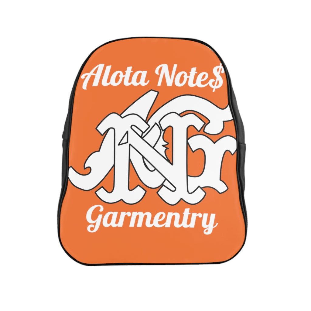 Alota Note$ Garmentry Monogram Everyday Backpack-Orange