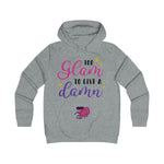 On Fleek Clothing 'Too Glam Go Give A Damn' Girlie College Hoodie