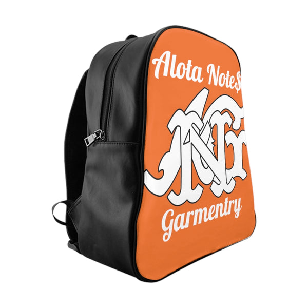 Alota Note$ Garmentry Monogram Everyday Backpack-Orange