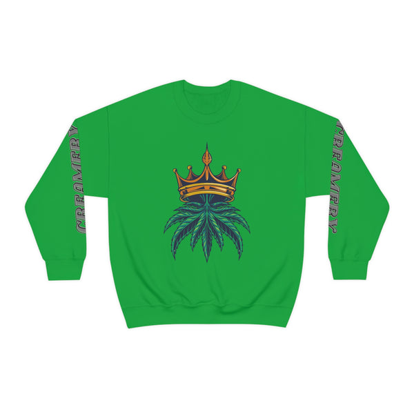 Creamery Deliveries 'Crowned Leaf' Unisex Heavy Blend™ Crewneck Sweatshirt