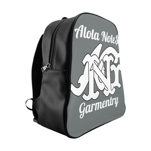 Alota Note$ Garmentry Monogram Everyday Backpack-Dark Grey