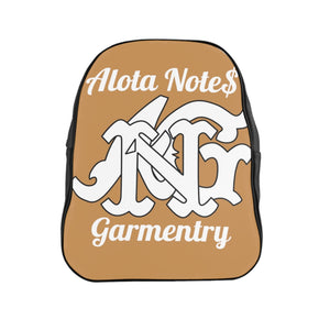 Alota Note$ Garmentry Monogram Everyday Backpack-Tan