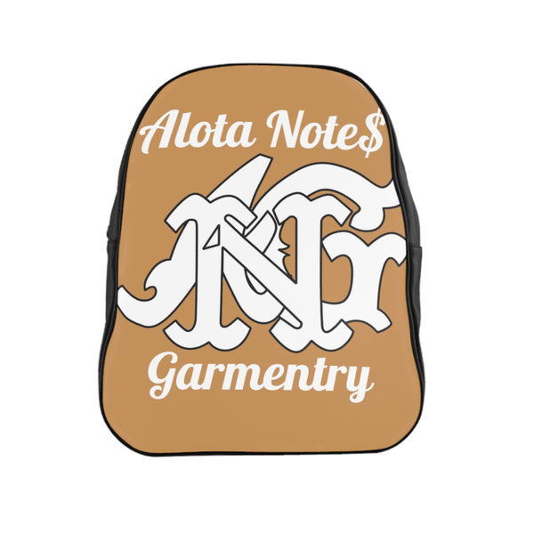 Alota Note$ Garmentry Monogram Everyday Backpack-Tan