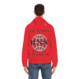 RNS Global Men's Full-Zip Hoodie (AOP) - Red