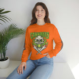 Creamery Deliveries 'Cannabis Skull & Burning Spliffs' Unisex Heavy Blend™ Crewneck Sweatshirt