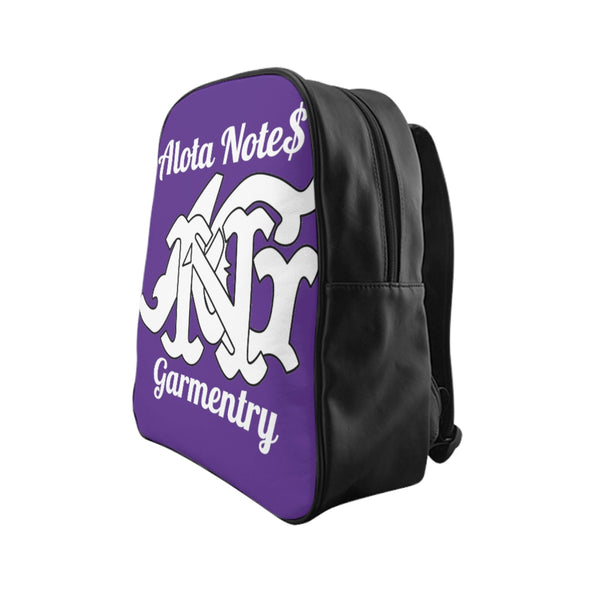 Alota Note$ Garmentry Monogram Everyday Backpack-Purple