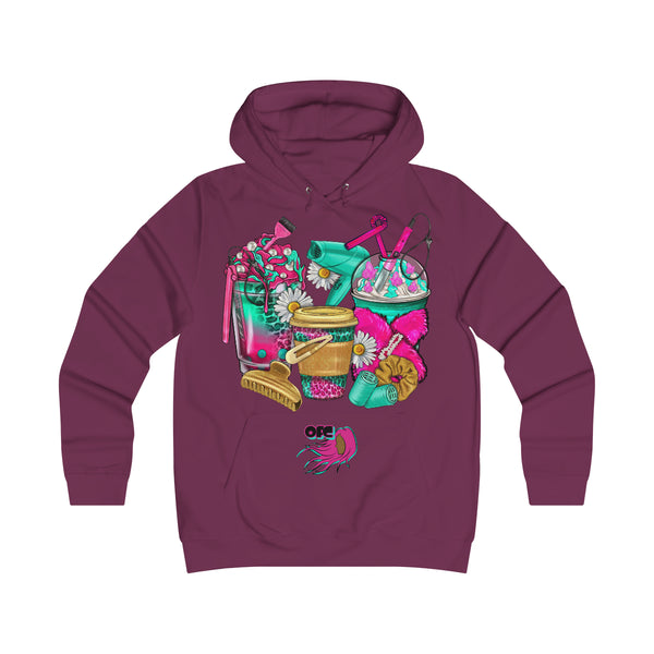 On Fleek Clothing '#Coffee Cups' Girlie College Hoodie