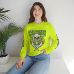 Creamery Deliveries 'Cannabis Skull & Burning Spliffs' Unisex Heavy Blend™ Crewneck Sweatshirt