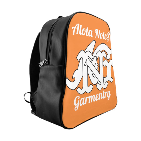 Alota Note$ Garmentry Monogram Everyday Backpack-Tangerine