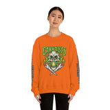 Creamery Deliveries 'Cannabis Skull & Burning Spliffs' Unisex Heavy Blend™ Crewneck Sweatshirt