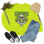 Creamery Deliveries 'Cannabis Skull & Burning Spliffs' Unisex Heavy Blend™ Crewneck Sweatshirt