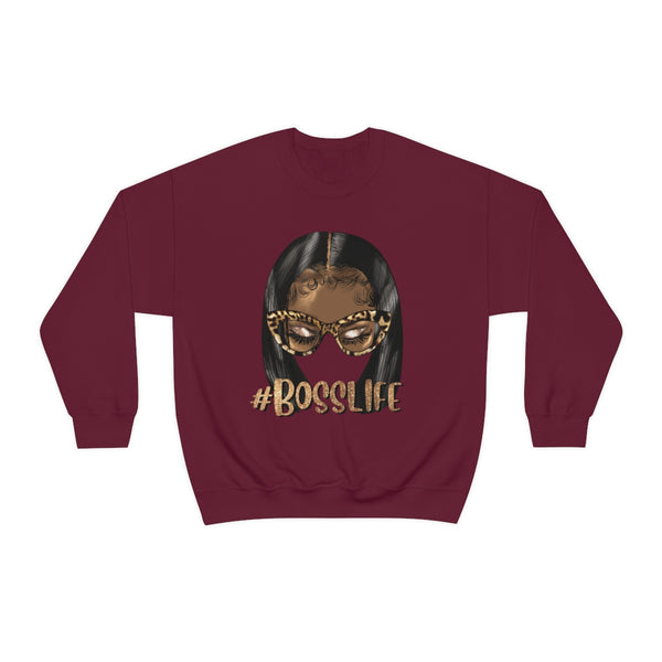 On Fleek Clothing Heavy Blend™ 'Bosslife' Crewneck Sweatshirt