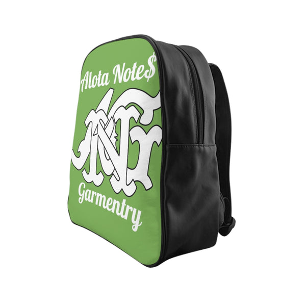 Alota Note$ Garmentry Monogram Everyday Backpack-Lime Green