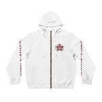 RNS Global Men's Full-Zip Hoodie (AOP) - White