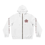 RNS Global Men's Full-Zip Hoodie (AOP) - White