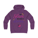 On Fleek Clothing 'Too Glam Go Give A Damn' Girlie College Hoodie