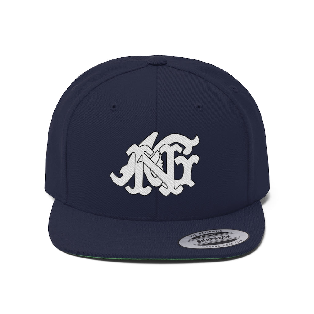 Alota Note$ Garmentry Monogram Unisex Flat Bill Hat