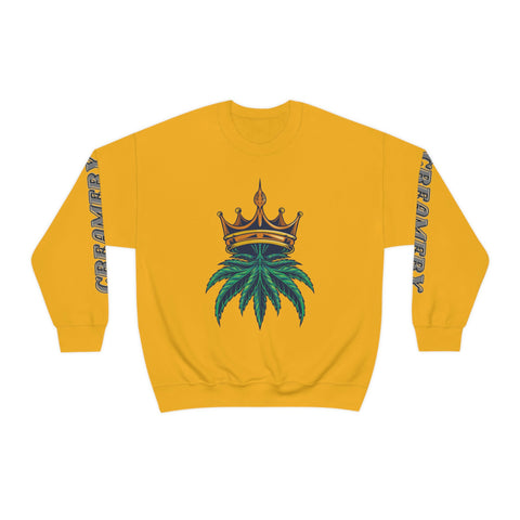 Creamery Deliveries 'Crowned Leaf' Unisex Heavy Blend™ Crewneck Sweatshirt