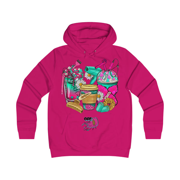 On Fleek Clothing '#Coffee Cups' Girlie College Hoodie