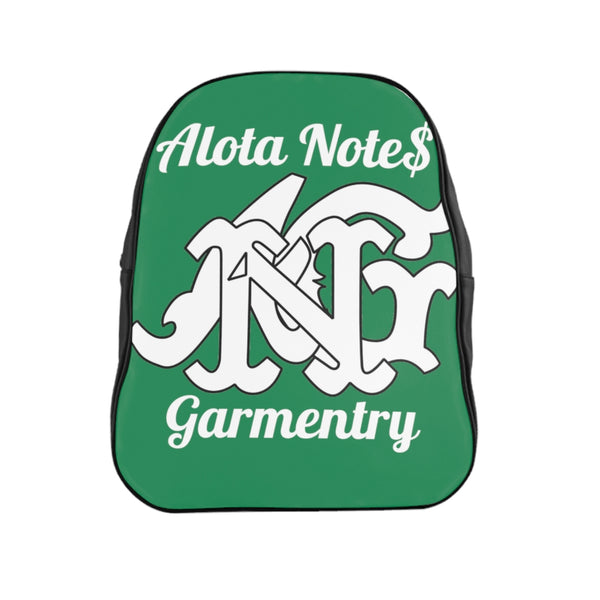 Alota Note$ Garmentry Monogram Everyday Backpack-Kelly Green