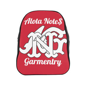 Alota Note$ Garmentry Monogram Everyday Backpack-Deep Red