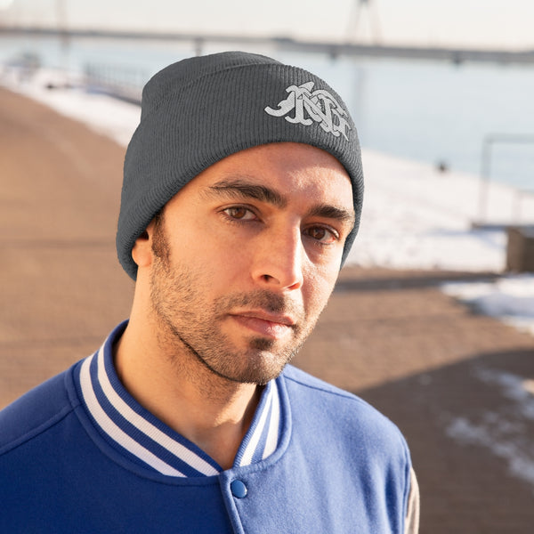 Alota Note$ Garmentry Monogram Knit Beanie