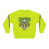 Creamery Deliveries 'Cannabis Skull & Burning Spliffs' Unisex Heavy Blend™ Crewneck Sweatshirt