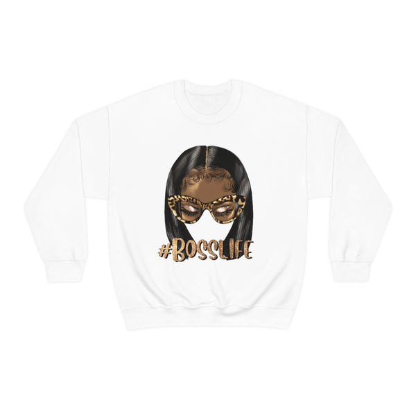 On Fleek Clothing Heavy Blend™ 'Bosslife' Crewneck Sweatshirt