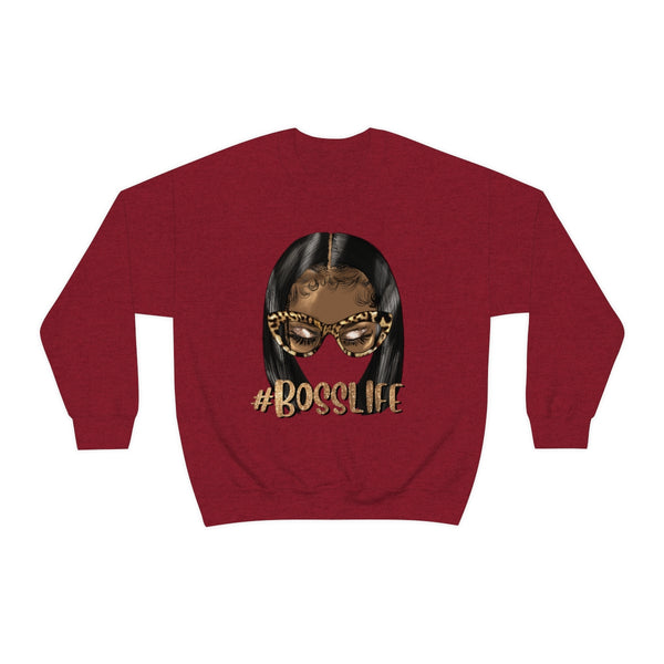 On Fleek Clothing Heavy Blend™ 'Bosslife' Crewneck Sweatshirt