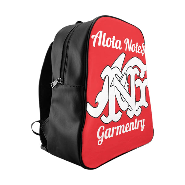 Alota Note$ Garmentry Monogram Everyday Backpack-Fire Red