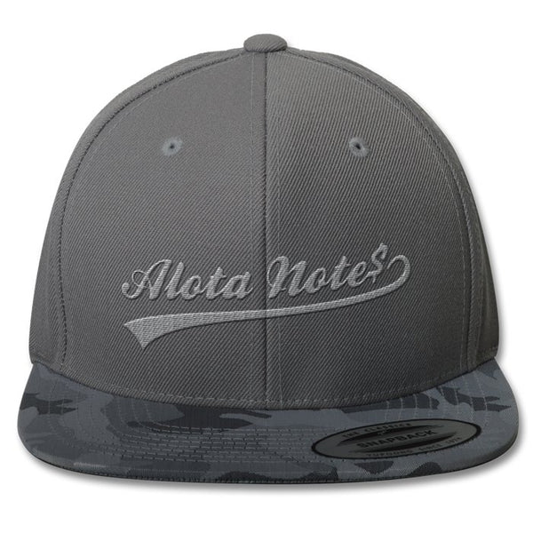 Alota Note$ Ballpark Premium Flexfit Camo-Brim Snapback